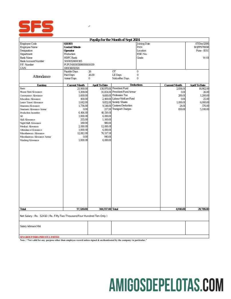 Realista Modelo de recibo de pagamento do Grupo SFS em formatos Word e PDF.pdf, 1